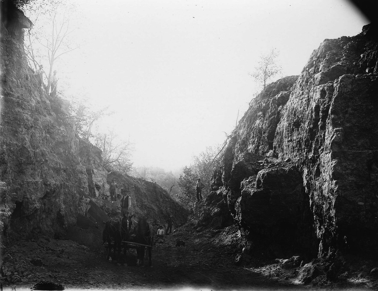 Goldthorpe's Zinc Mine, Durango, Iowa, 1890s